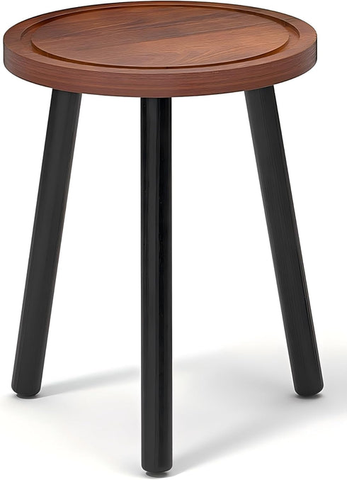 Vecxoty Wood Plant Stands Indoor, 16.7" Tall Plant Stand Outdoor Mid-Century Plant Stool,
