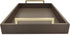 Decorative Coffee Table Tray, Ottoman Tray for Breakfast, Drinks, Serving Platter with Champagne Gold Handles
