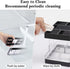 Toothbrush Holders for Bathroom, 5 Slots Electric Toothbrush and Toothpaste Organizer, Clear/Black Makeup Brush Storage