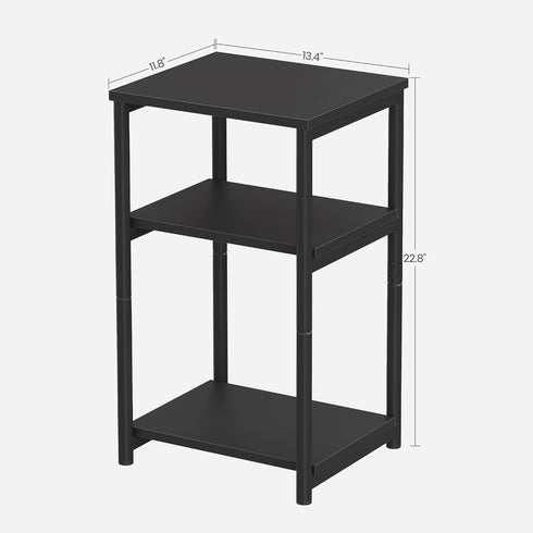 ULET273B16 VASAGLE Side Table, Small End Table, Tall Nightstand for Living Room, Bedroom, Office, Bathroom, Classic