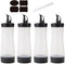 Qiuhome Condiment Squeeze Bottles Sauces Ketchup Bottles Squeeze Bottles Liquids, Oil - 12