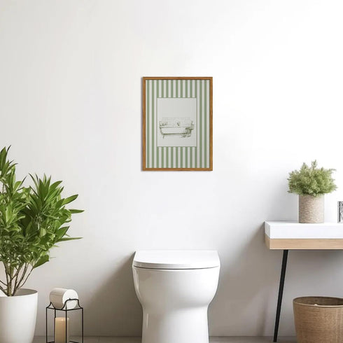 12x16 inch Funny Kids Bathroom Wall Art Cute Boy in Bathtub Wall Decor Picture, Eclectic Child Nursery Bathroom Poster