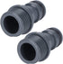 Zerodis 2Pcs Parts Connectors, Thread Telescopic Quick Connector Nipple for Garden Hose Tap Adapter