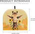 Giraffe Sunflower Print Tea Cozy, Insulated Teapot Cover for Ladies Gift, Decorative Accessory (Yellow)