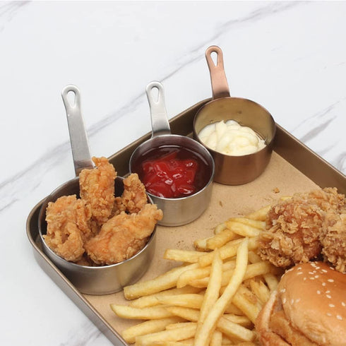 100ml 1 Pc Handle Sauce Pan, Mini Corrosion-Resistant 304 Stainless Steel Sauce Pot