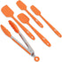 Kaluns Silicone Spatula Set, 4 Rubber Spatulas 600°F Heat Resistant, Nonstick Seamless Design with Stainless Steel