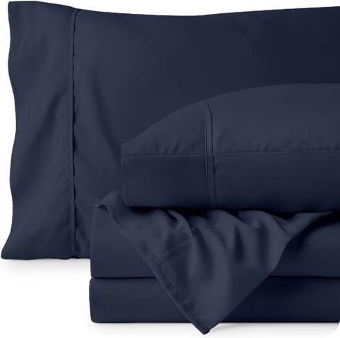 Set 1800 3 Set Bare Home Twin Sheet - Ultra-Soft Microfiber Twin Bed Sheets - Double Brushed - Deep Pockets - Easy Fit