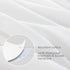 King Size Pillow Protector Waterproof with Zipper, 4 Pack, 20x36 inch Encasement Pillow Covers, White