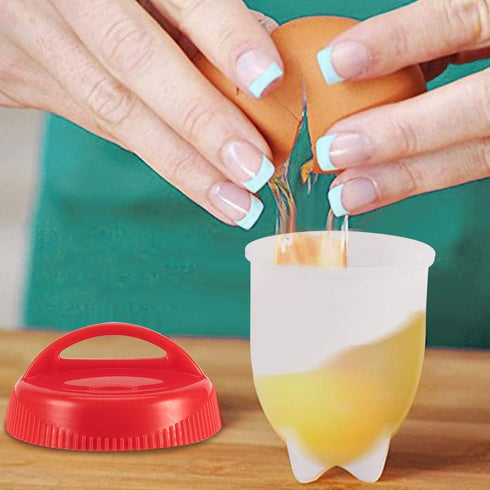 Silicone Egg Cooker, 6 Pieces Hard Boiled Egg Maker, BPA Free Non-Stick Egg Poacher for Fast Cooking