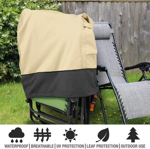 (2PC) SOKINGCOVER Zero Gravity Chair Covers - Outdoor Folding Recliner Chair Cover, Waterproof, UV Resistant