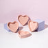 Paris Hilton Heart Shaped Ramekin Set, Mini Ceramic Baking Dishes, 4-Piece Oven Safe, Pink