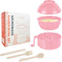 Microwave Ramen Cooker, Ramen Bowl with Chopsticks and Spoon for Office College Dorm Room, Dishwasher-Safe, Pink