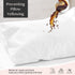 Waterproof Pillow Protectors Zippered, Standard 4 Pack Pillow Covers, Soft Comfortable Sateen 100% Long-Staple Cotton,