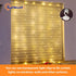 3.3x5Ft 8 96Led HXWEIYE Short Curtain Lights for Small Window, USB Plug in Warm White Fairy Light with Timer & Clips