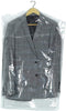 30 Pack Clear Plastic Clothes Covers, 35.4inch Dry Cleaning Dust Proof Garment Bags for Home Storage