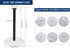 NearMoon Standing Paper Towel Holder, Kitchen Countertop Roll Holder for Standard or Jumbo-Sized with Marble Base,