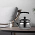 Lurrose 1.5QT Whistling Tea Kettle, Stainless Steel Teakettle with Cool Grip Handle for Stovetop