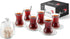 the mask el turko 19 Pieces Turkish Tea Glasses Set Includes; 6 Glasses, Tea Cups (4.5