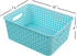 Vababa Plastic Storage Baskets/Storage Bins, Pack of 6