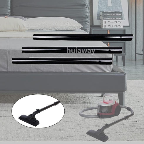 3 Pcs 1.25inch 32mm Vacuum Extension Wand, 1 1/4" Plastic Pipe for Vacuum Cleaner Replacement Tubes.