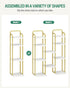 6 2 SR04213A Hzuaneri Tiers Vertical Shoe Rack, Narrow Shoe Tower, Tall Shoes Shelf with Hooks, Adjustable Shelves