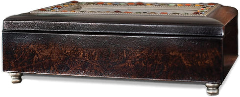 Jeweled Woodgrain Music Box - Sister Sentiment