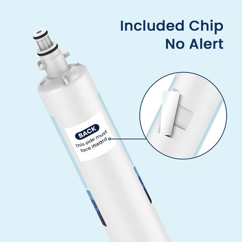 MARRIOTTO Replacement for GE® RPWFE, RPWF (Built-in CHIP) Refrigerator Water Filter, Compatible with GFE28GELDS, PFE28KELDS, PFE28KYNFS, GFD28GELDS, GYE22HMKES, GFE28GYNFS, GFD28GYNFS, Pack of 1 by MARRIOTTO