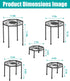5-Pack Metal Plant Stands for Outdoor Indoor, Anti-Rust Iron Flower Pot Stand, Heavy Duty Plant Pot Shelf for Multiple