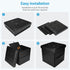 15x15x15 Bsketa Storage Ottoman Foot Rest Stool, Small Leather Storage Ottomans Bench, Folding Footstool with Side