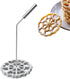 Bunuelos Mold with Handle, Rosette Timbale Iron Set, Aluminum Waffle Molds with Handle for Funnel Cake, Mexican Rosette