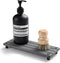 Instant Dry Sink Caddy Kitchen Sink Organizer, Quick Drying Stone Tray for Bathroom Countertop, Gray
