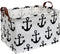 CLOCOR Rectangular Storage Basket, Collapsible Cute Pattern Storage Bin, Waterproof Coating with Handles, Gift Baskets