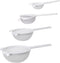 HIC Kitchen Double-Ear Fine Mesh Strainers, BPA Free, Set of 4 Sizes - 3, 4, 5.5, and 7-Inch Diameter