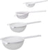 HIC Kitchen Double-Ear Fine Mesh Strainers, BPA Free, Set of 4 Sizes - 3, 4, 5.5, and 7-Inch Diameter