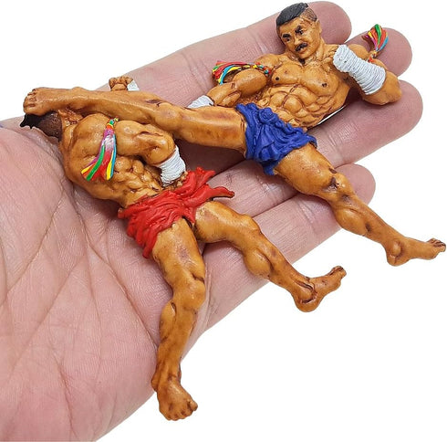4" Muay Thai Jorakae Fad Hang 3D Resin Fridge Magnet - Crocodile Sweeps Its Tail Basic Movement Souvenir