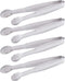 Mini Serving Tongs Set of 4, 5-Inch Stainless Steel Small Appetizer Tongs