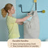 MCleanPin Washable Laundry Bags with Handles - 140L Dirty Clothes Storage for College Dorm & Travel, 2 Pack (Beige)