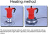 Classic Stovetop Espresso Maker, 6-Cup Capacity Aluminum Coffee Machine Moka Pot for Home or Office Use (Red)