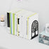 6.5 4.7 3.5 Inch(3 Pairs/6 HappyHapi Book Ends, Metal Bookends for Shelves Decorative, Tree Stopper for Heavy Books