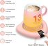 TRILINK Coffee Mug Warmer (No Cup), Electric Cup Warmer for Desk, 3 Temperature Levels, Auto Shut Off, Portable Mug Heater for Coffee, Beverage, Milk, Tea and Hot Chocolate, Pink