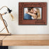 BELLA BUSTA Engraved Leather Picture Frame - 3 Years of Marriage - 5 x 7 Horizontal (Rawhide) - 3 Years Down Forever to