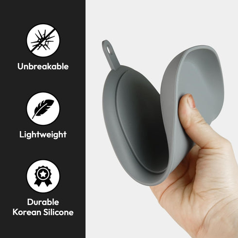 Carrotez Large Silicone Utensil Rest for Stove Top, Unbreakable Heat Resistant Spoon Holder for Kitchen Countertop