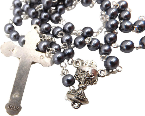 Westman Works First Holy Communion Rosary Beads with Metal Crucifix & Center