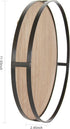 12in Defined Deco Decorative Tray-Round Serving Tray with Metal Handle-Decorative Trays for Home Decor,Living Room