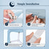 Sopito Adjustable Bed Sheet Straps, 2pcs/White, Max Stretch 29.5 in to 82.7 in, Non-Slip Holder Clips for Beds