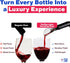 TenTen Labs Wine Aerator Pourer, 2-pack, Premium Aerating Spout and Decanter Set, Gift Box Included