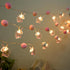 ChiRee 9.85FT 20 20 Room Decor String Lights with Cute PomPoms Pink Unicorn LED Lights Battery Operated with Timer