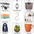 LOYMR 30 Pack 2.7 inches S Shape Hooks Heavy-Duty Metal Hanging Hooks Apply Kitchenware Bathroom Towels Utensils Plants