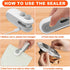 Mini Bag Sealer, USB-C Rechargeable 2 in 1 Heat Sealer with Cutter, Portable Resealer for Food Storage