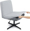 Armless Criss Cross Office Desk Chair Cover, Stretch Slipcover for Mid Back Wide Swivel Task Vanity Chair Protector
